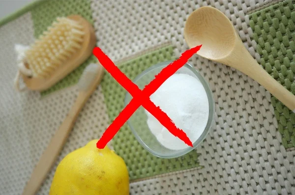 Lemon and baking soda crossed out—home remedies that can worsen acne