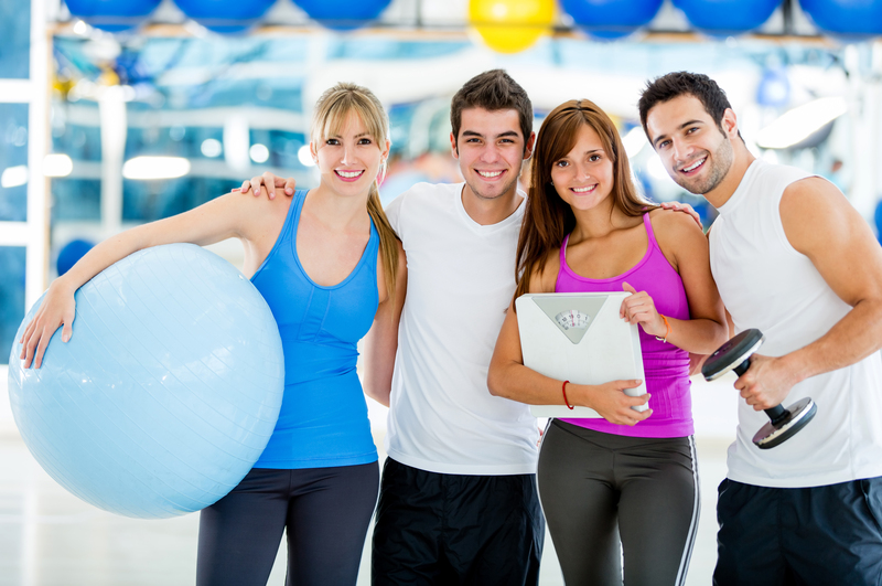 A group of young people went to the gym in Dubai to lose weight. 
